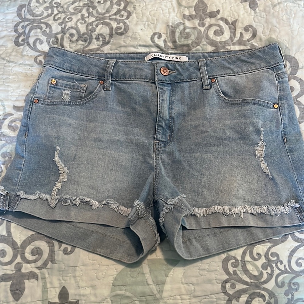 Celebrity Pink Jean Shorts
